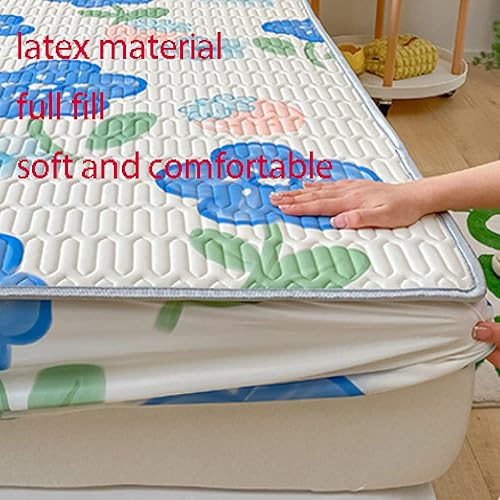 Miniatura 2 de Bolsillos suaves y profundos, protector de colchón de látex estampado con somier, para dormitorio de niños y niñas, animé, funda de almohada, 59.1 x