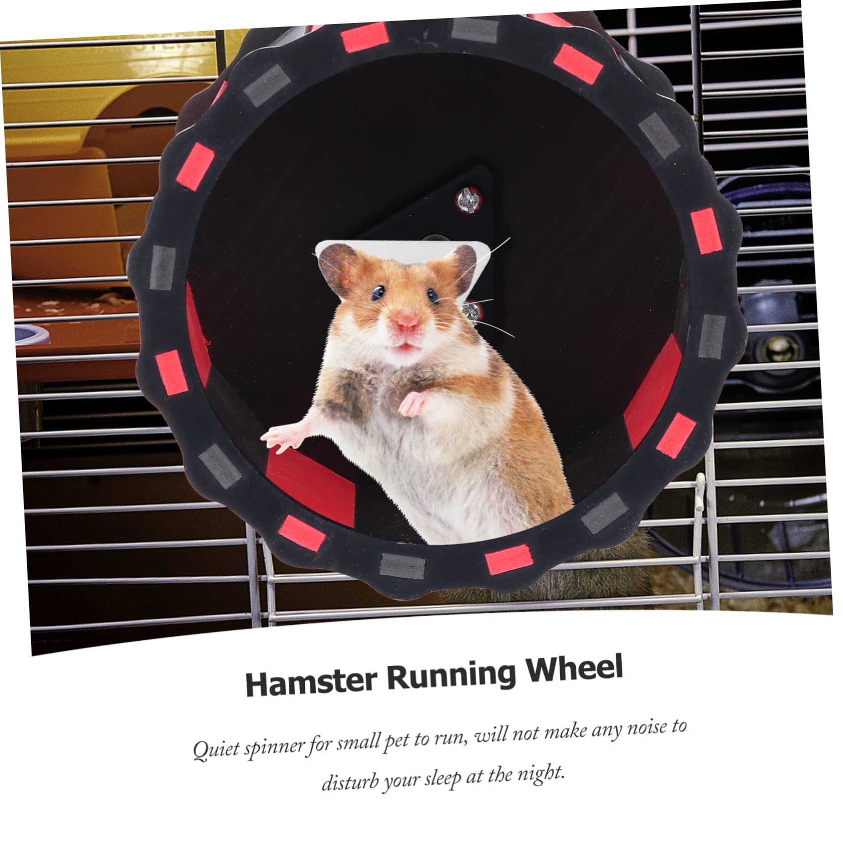 BCOATH Small Pet Running Wheel Toy Noiseless Hamster Spinner for Exercise Play Gerbil Mouse and Hamster Cage Accessory