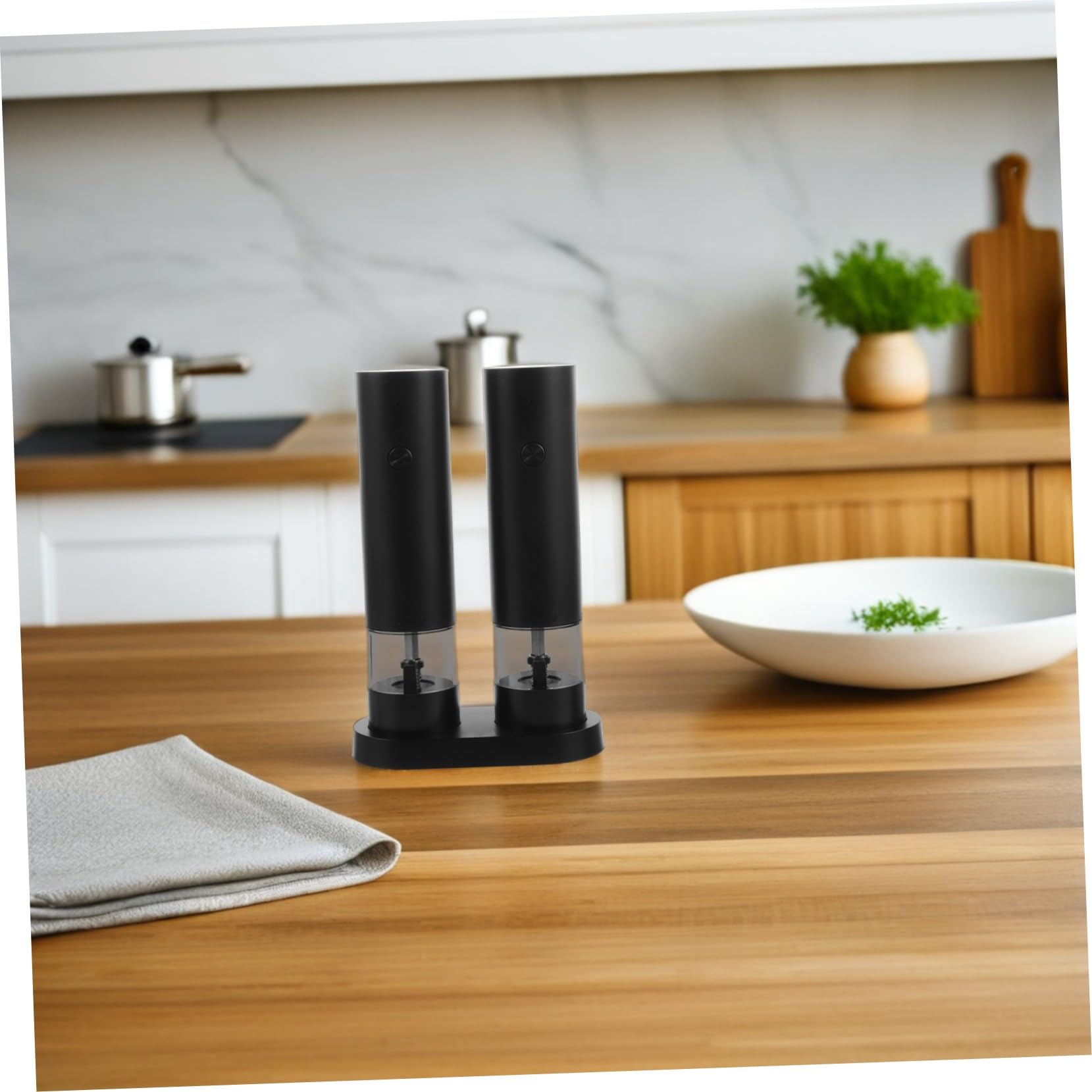 Macina Pepe Elettrico Ricaricabile Usb, Set da 1, Nero Abs