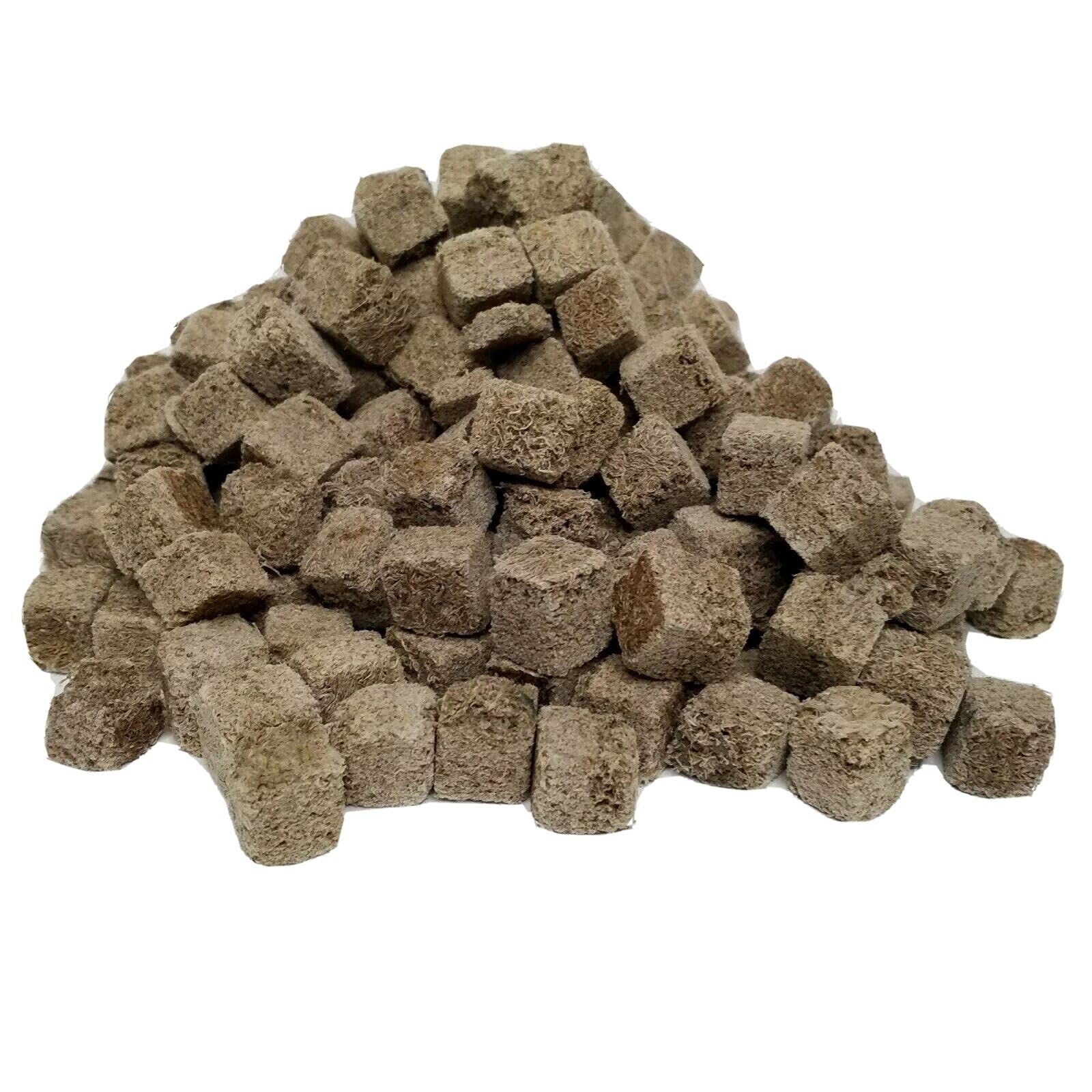 Aquatic Foods Inc. Freeze Dried Tubifex Worm Cubes 100% Tubifex Worms for All Tropical Fish, Marine Fish, Land & Aquatic Turtles Premium Freeze Dried