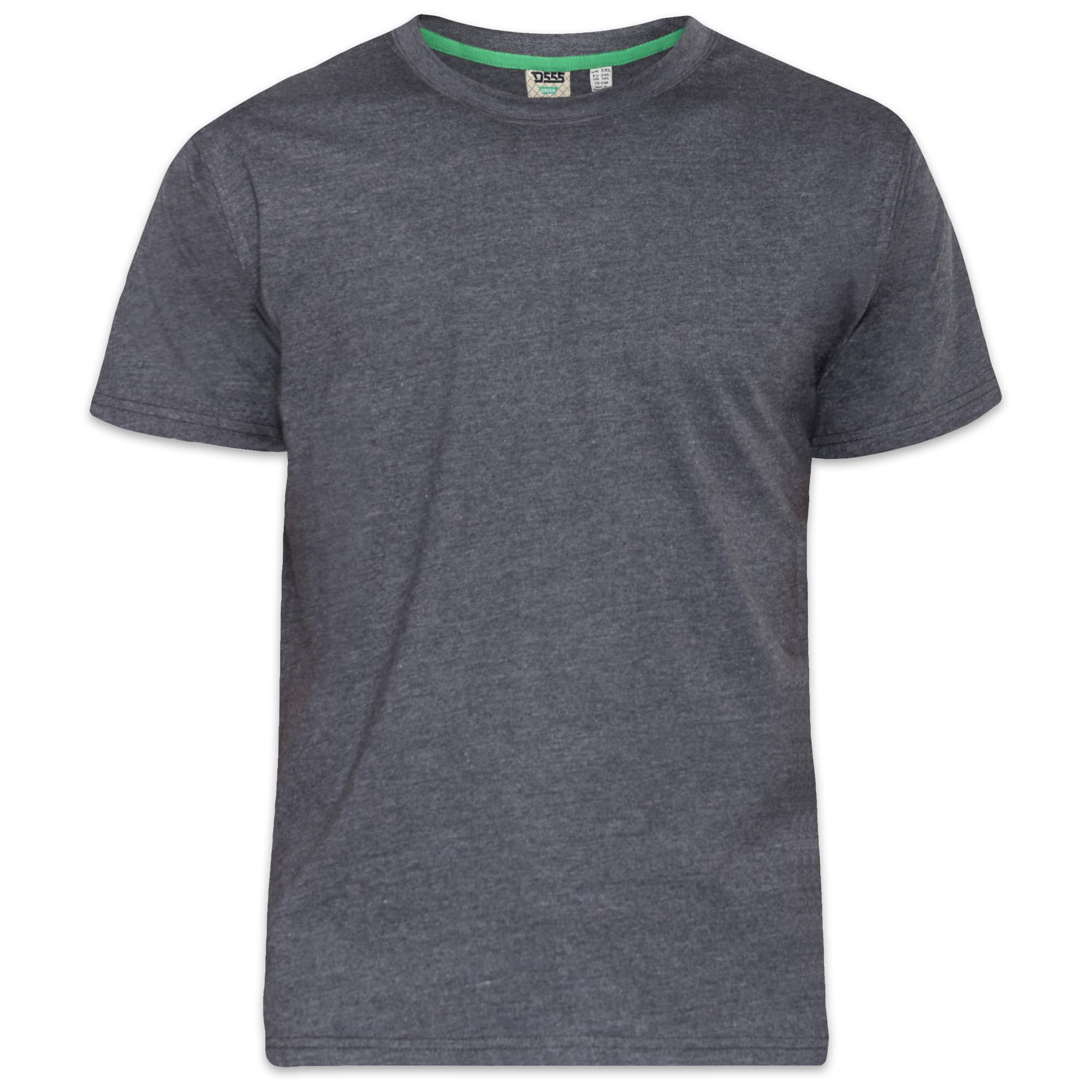 D555 Men's Premium Weight Combed Cotton Tee Flyers in Charcoal 7XL