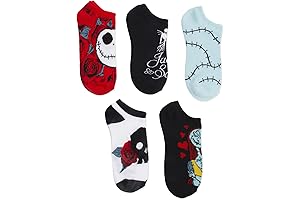 Limited-Edition Jack and Sally No-Show Socks
