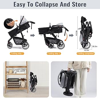 Amazon.com : Baby Stroller, 2-in-1 Reversible ToddlerSeat