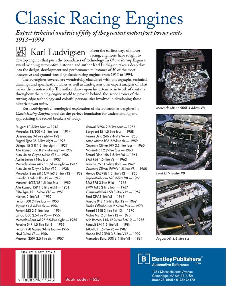 Classic Racing Engines: Expert Technical Analysis of Fifty of the