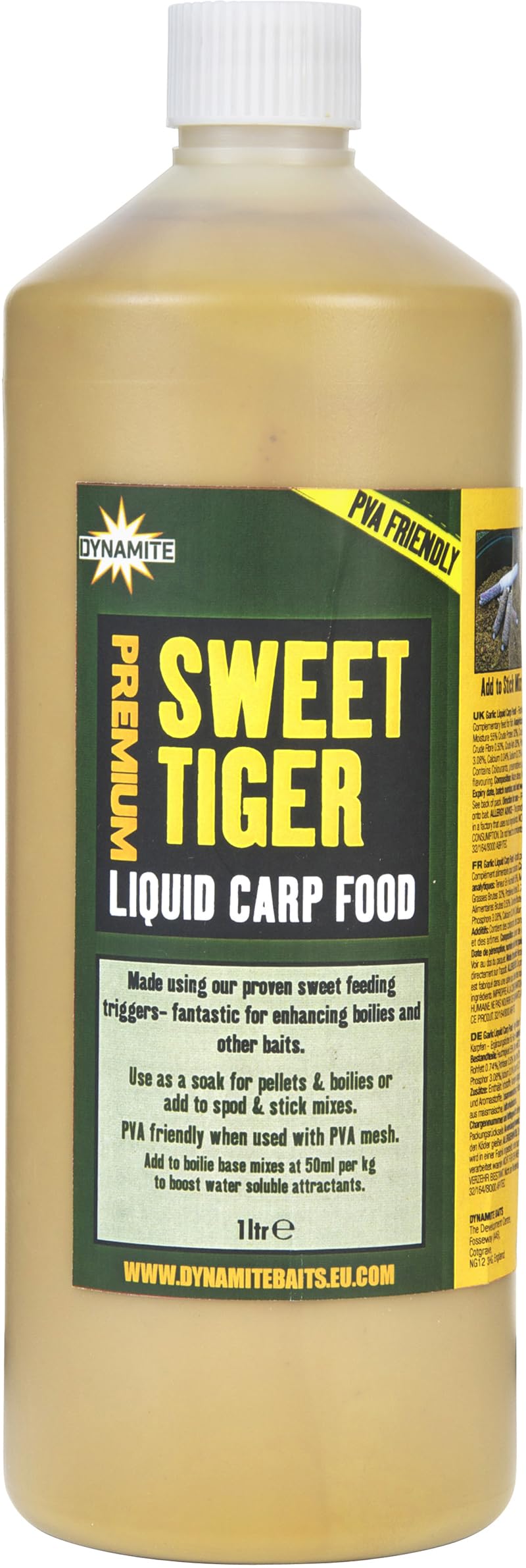 Dynamite Baits Carp Food Liquid - Sweet Tiger - 1L - ADY041190 - DY1190