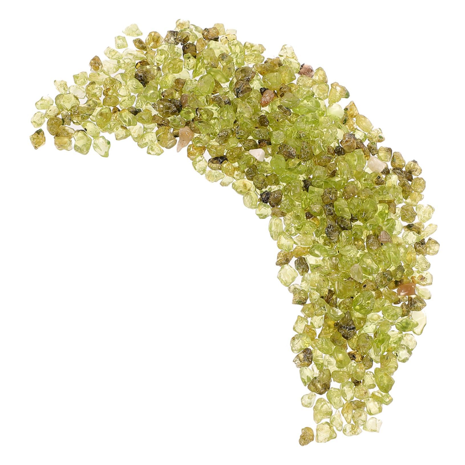 Ciieeo Fish Tank Stones Decor Natural Peridot Rough Stones Bulk Aquarium Gravel Perfect for Aquascaping and Fish Tank Landscaping