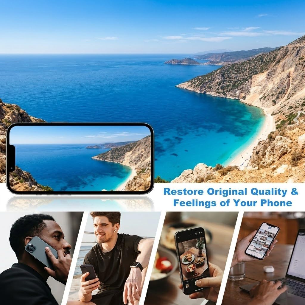 for iPhone15 Plus Screen Replacement,6.7 inch 3D Touch LCD Display Full HD Repair kit,Digitizer Assembly with Tools Set,Tempered Glass Protector, Waterproof Frame Adhesive for A2847,A3093,A3096,A3094