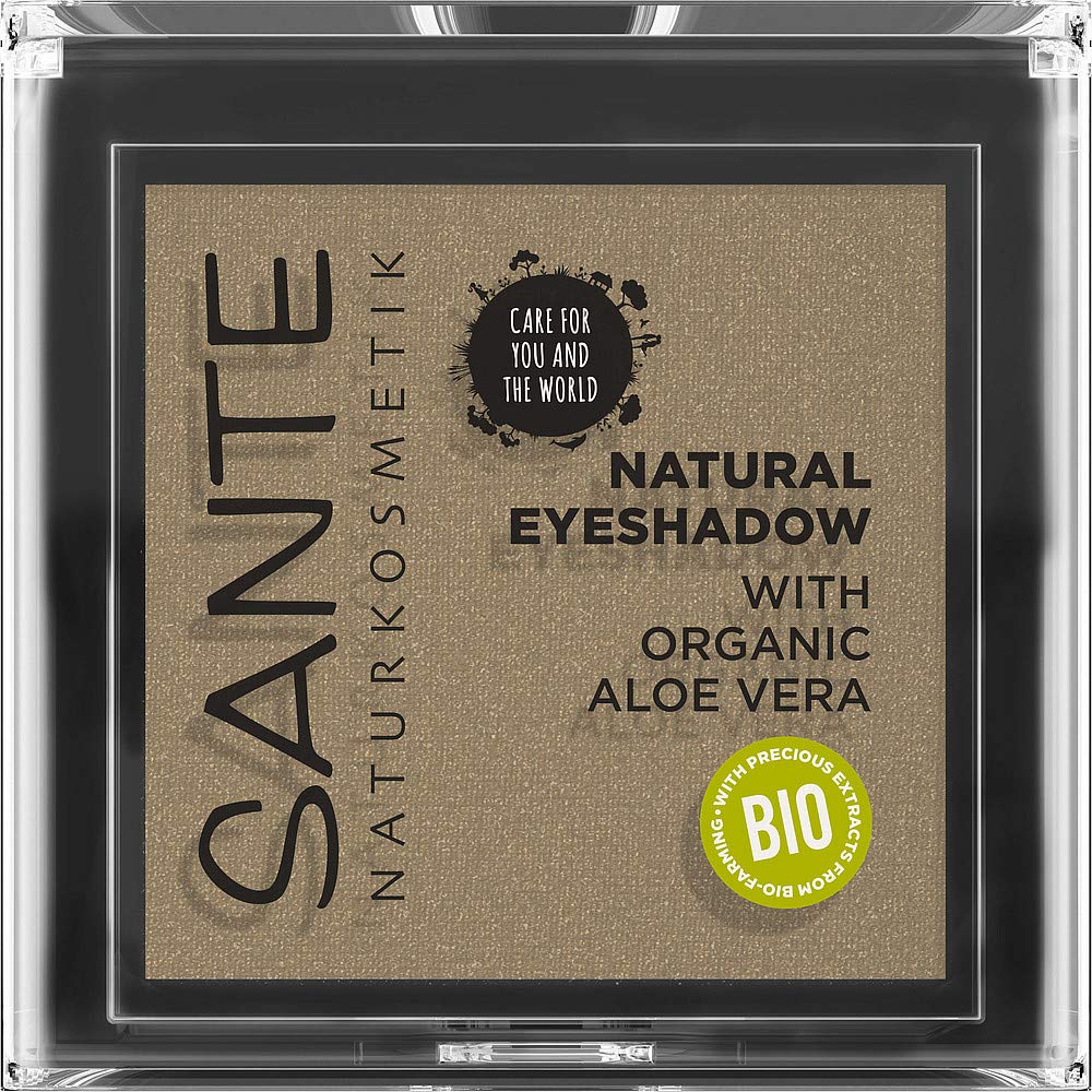 Sante Naturkosmetik Natural Eyeshadow 04 Tawny Taupe - Sombra de ojos mate con extractos orgánicos, vegano, 1,8 g