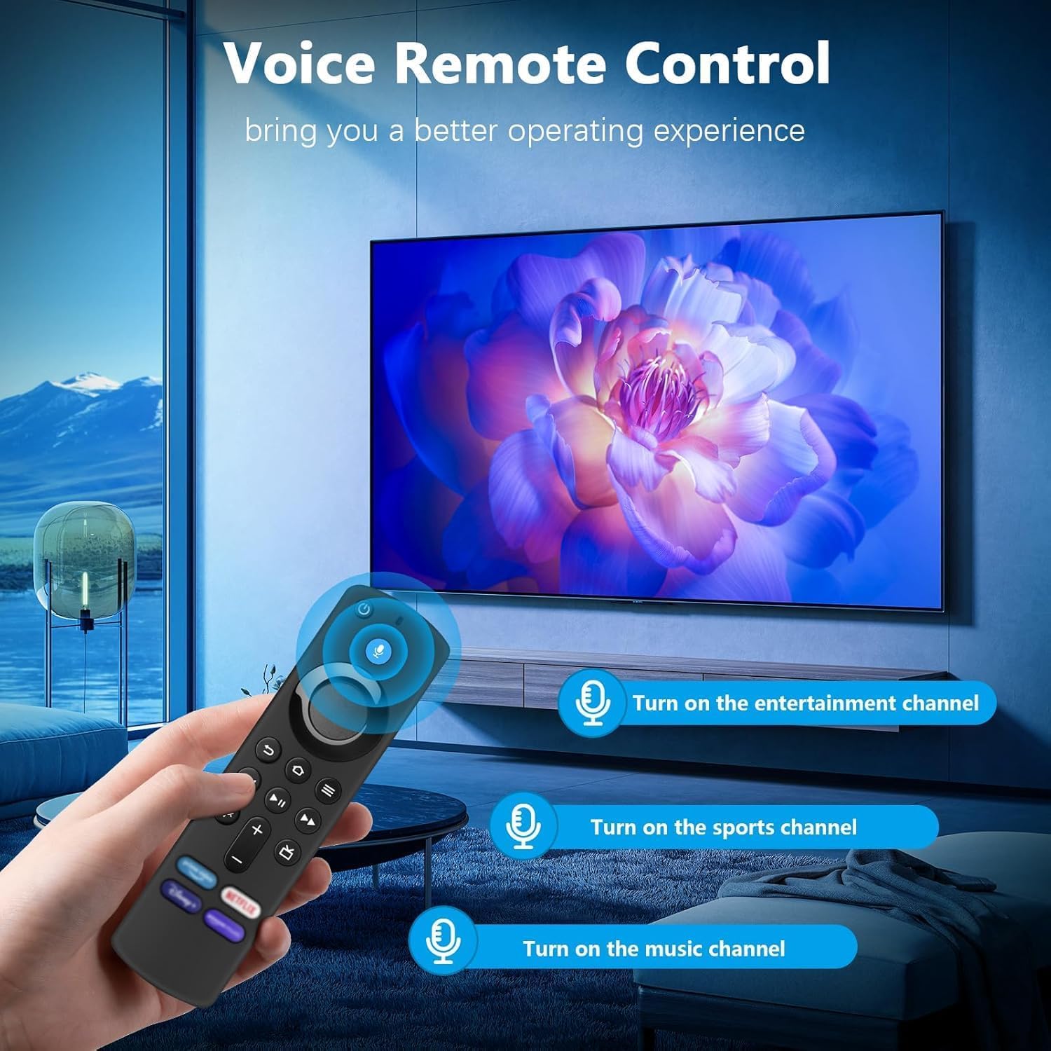 Aischens Telecomando Vocale Sostitutivo Per Fire TV Stick 4K E Cube – Compatibile Con Insignia, Toshiba E Pioneer