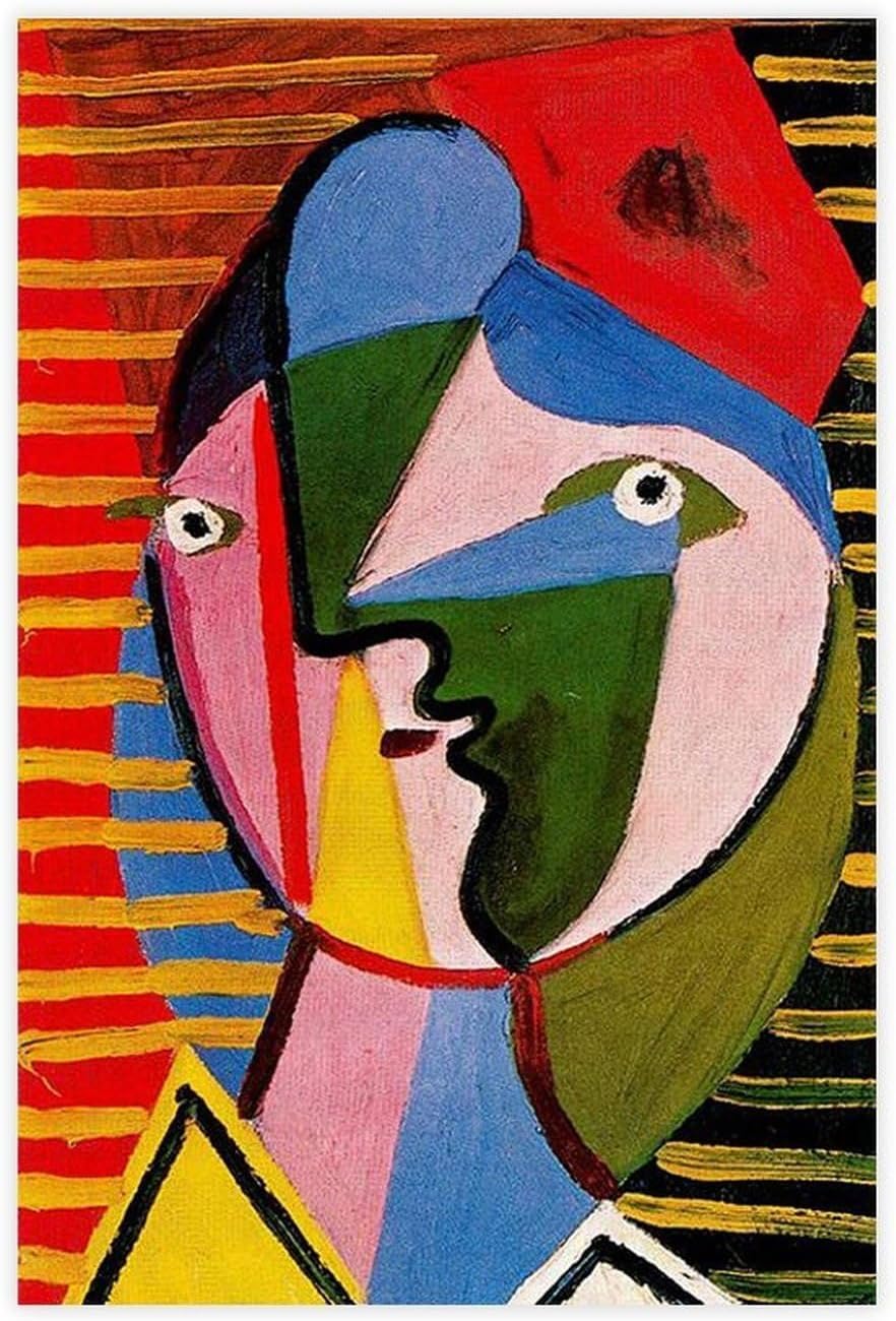 Waeta Rnvzx Pablo Picasso Poster Woman Turned Right Canvas Painting Abstract Wall Art Pablo Picasso Prints For Living Room Decor Picture 40x60cm No Frame