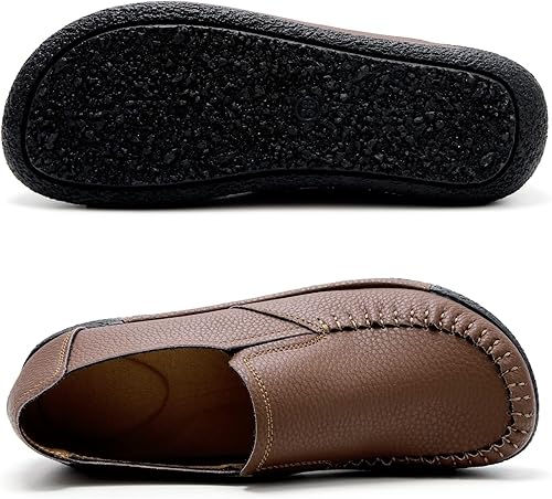 Miniatura 4 de UZB Mocasines sin cordones para mujer de cuero cómodos informales con plataforma