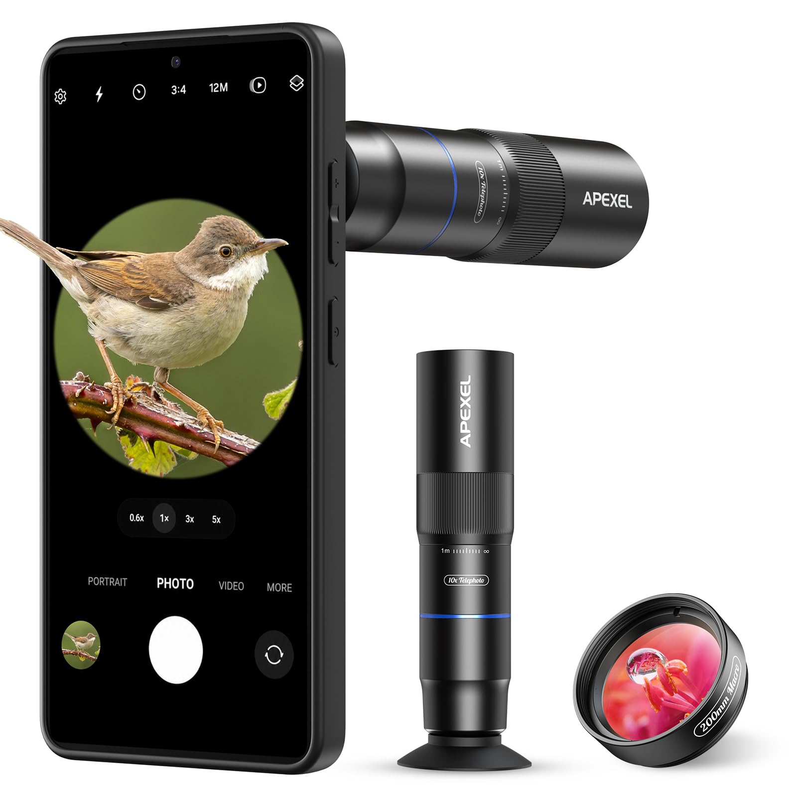 APEXEL 10X Tele-Macro Pro Dual Lens 2-in-1 for Samsung Galaxy S26 Ultra | 10x Telephoto & Macro Lens – Aluminum alloy & optical glass | For concerts, travel, outdoor exploration | Pro photography-image-45