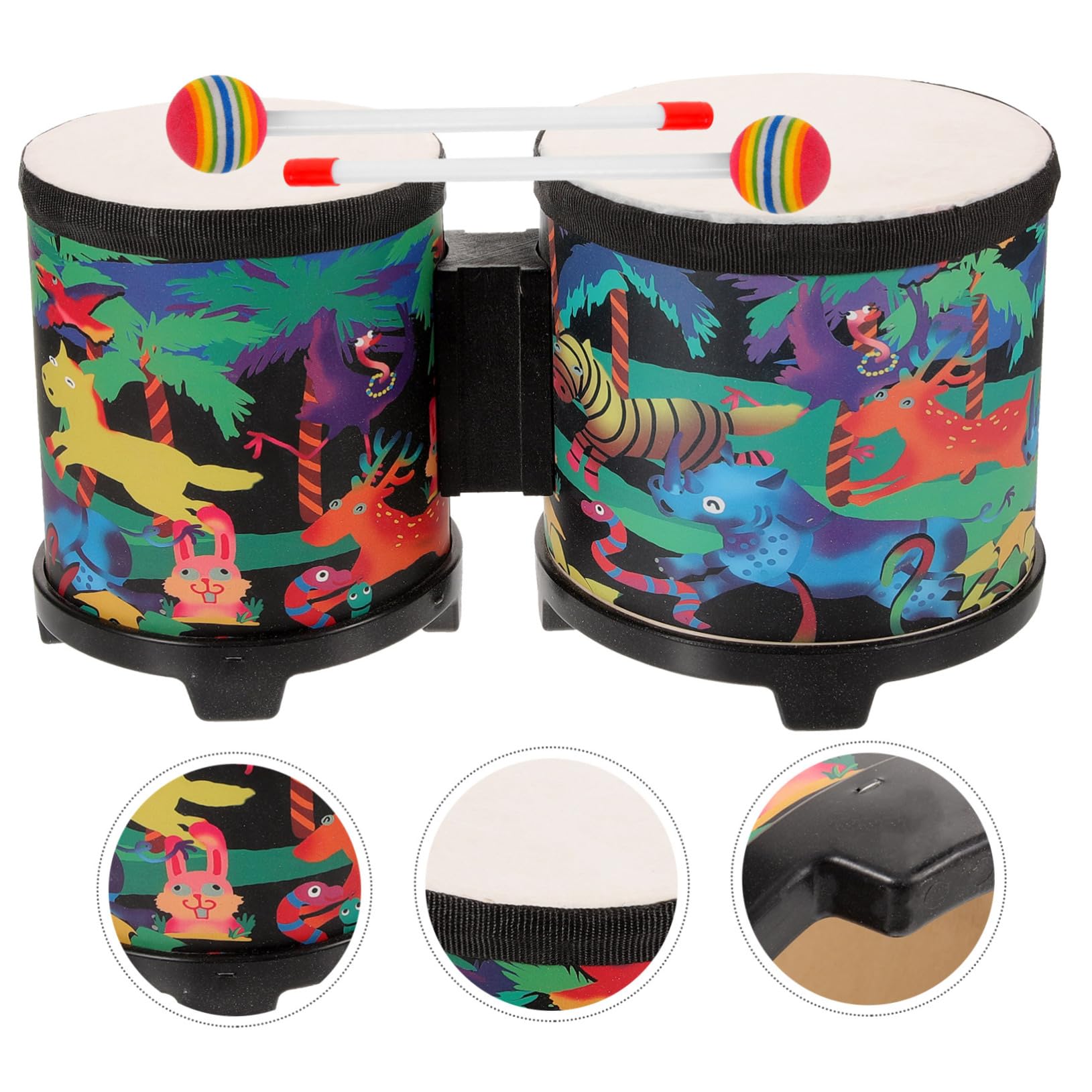 Amazon | NULYLU ボンゴドラム 子供用 ドラム 歳 歳 初心者用