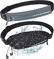 GGSTDDUP 2-Pack Slim Running Fanny Pack - Waterproof Phone Holder Waist Belt for Runners, Women Men Hiking Cycling Walking