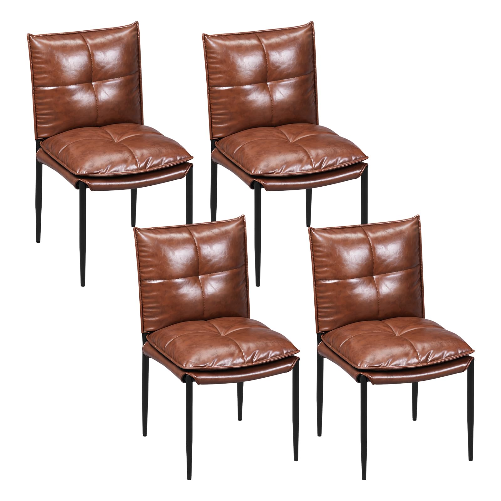 WOLTU Set di 4 Sedie Sala da Pranzo con Schienale Alto
