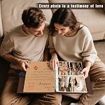 Artmag Album de photos 4x6 320 Photos, épais album de couverture en cuir avec 20 PCS Porte-papiers Kraft 320 Photos verticales pour l'anniversaire de mariage en famille (Brown)