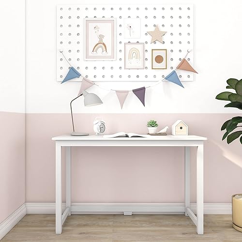 Miniatura 42 de Max & Lily Escritorio de madera maciza, 47 pulgadas, natural Natural,Azul,Arcilla,Gris,Blanco,Espresso,https://www.amazon.com/dp/undefined