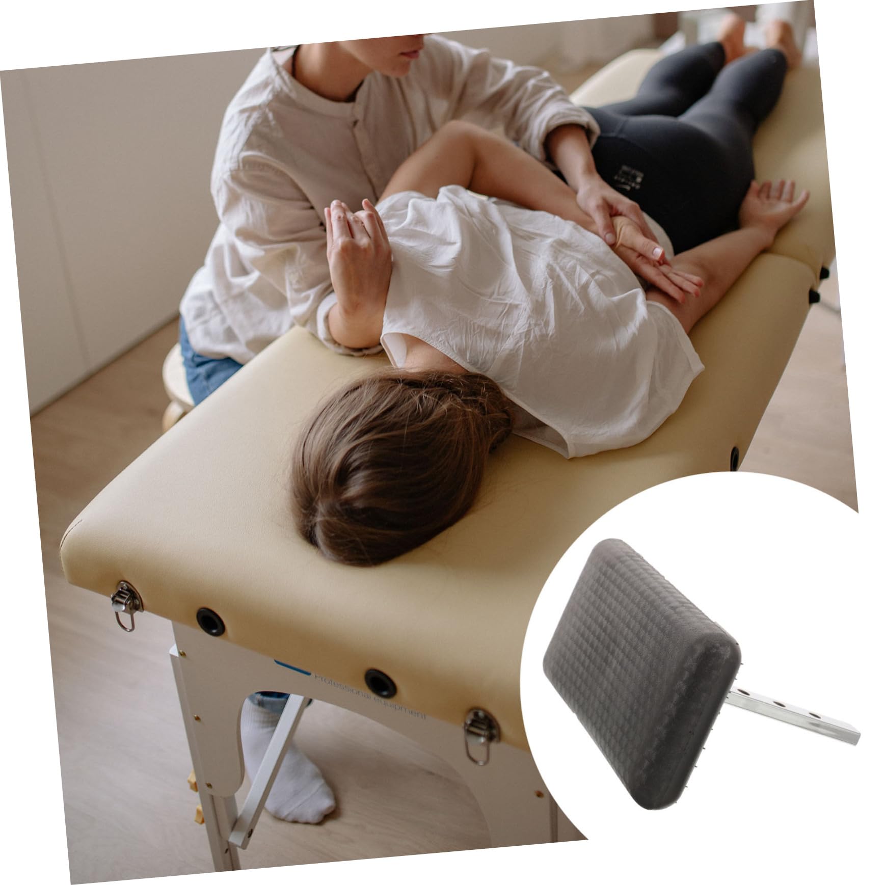 Beavorty Shampoo Bed Pillow Replacement for Beauty Salon T Rod Pillow Attachment Neck Rest Cushion for Barber Salon Supply Comfortable Massage Bed Accessory