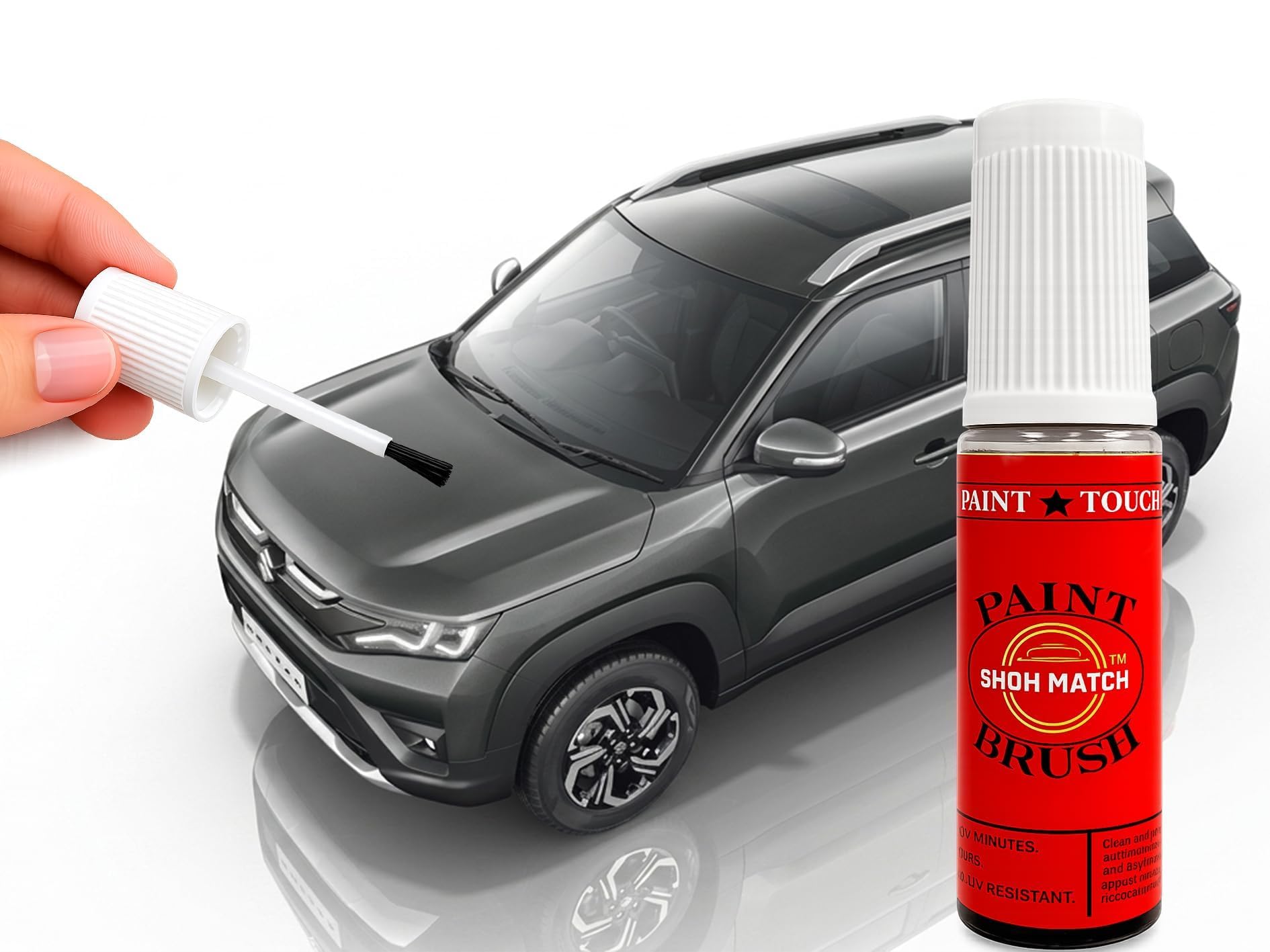 Show Match 2K Touch-Up Paint for Suzuki Brezza– Scratch Remover Pen (Multiple Colors) (Magma Grey(Z7Q)-picture-22