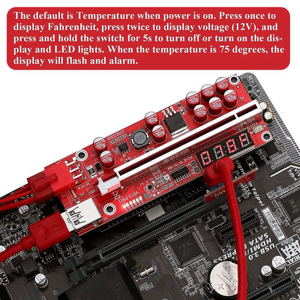 Amazon | Grannerton 1個、V013 Pro PCIEライザーカード、PCI X1〜X16