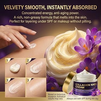 Collagen NAD+ Cream for Face, Retinol Age-Defying Face Moisturizer