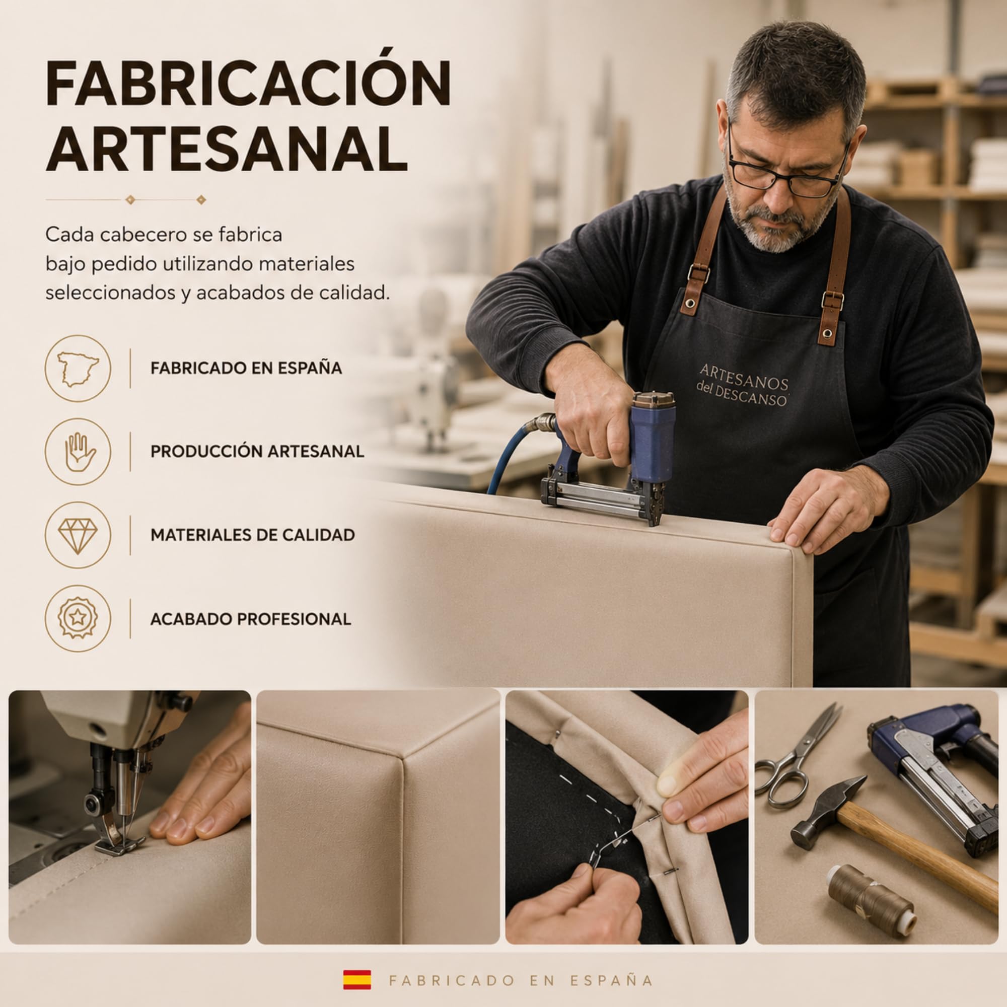 FISIO Dreams Cabecero Polipiel Caribe 1 para Cama 90, 105, 135, 150, 160,180 y 200 cm | Cabezal Tapizado Moderno y Minimalista | Fabricado en España | Fácil Instalación