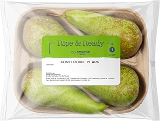 by Amazon Ripe & Ready Conference Pears, 4 Pack