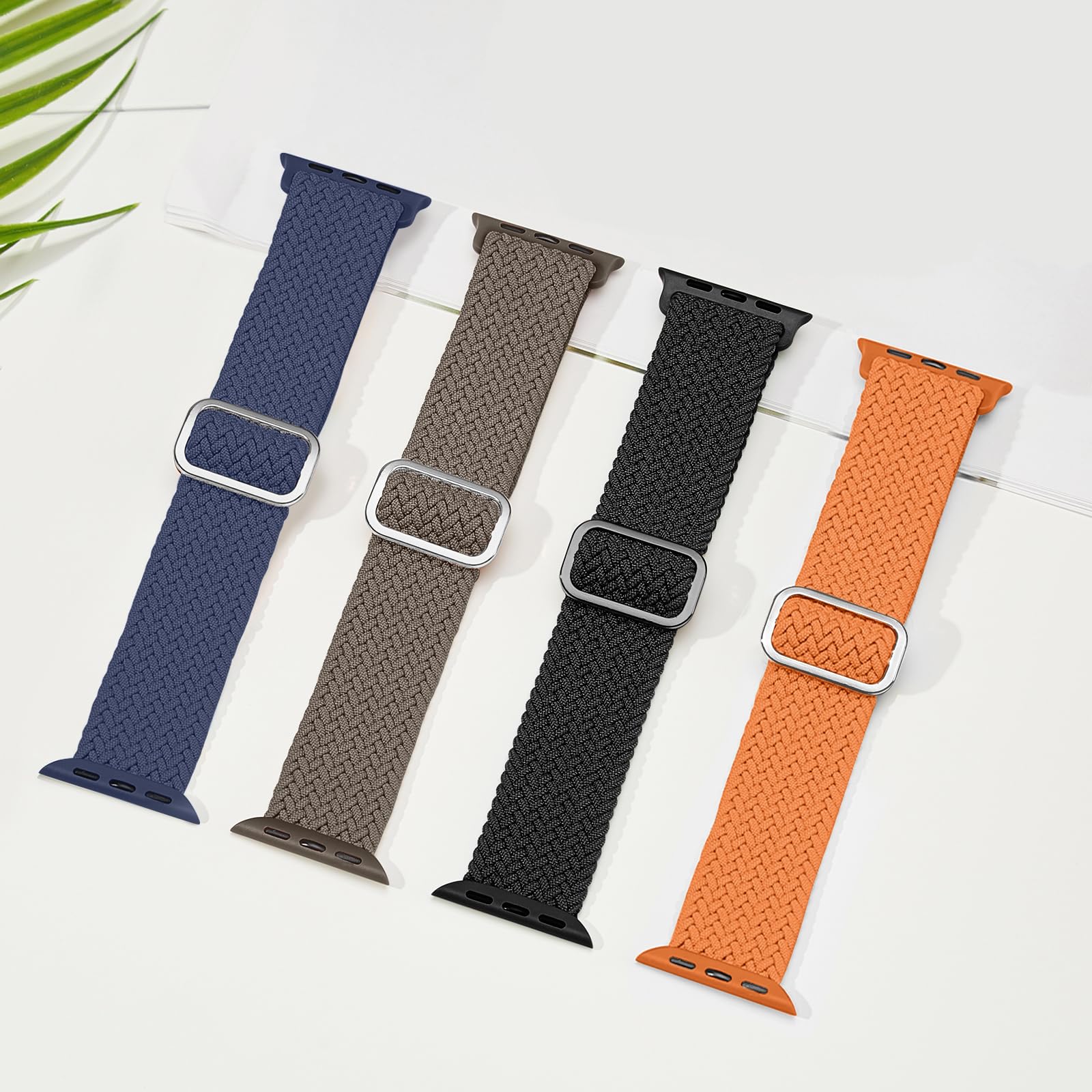 Suitisbest Braided Band Compatible for Apple Watch Strap 38mm 40mm 41mm 42mm 44mm 45mm 49mm for Women Men, Stretchy Bands Elastic Sport Wristbands for iWatch Series 8 7 6 5 4 3 2 1 SE Ultra - Image 4