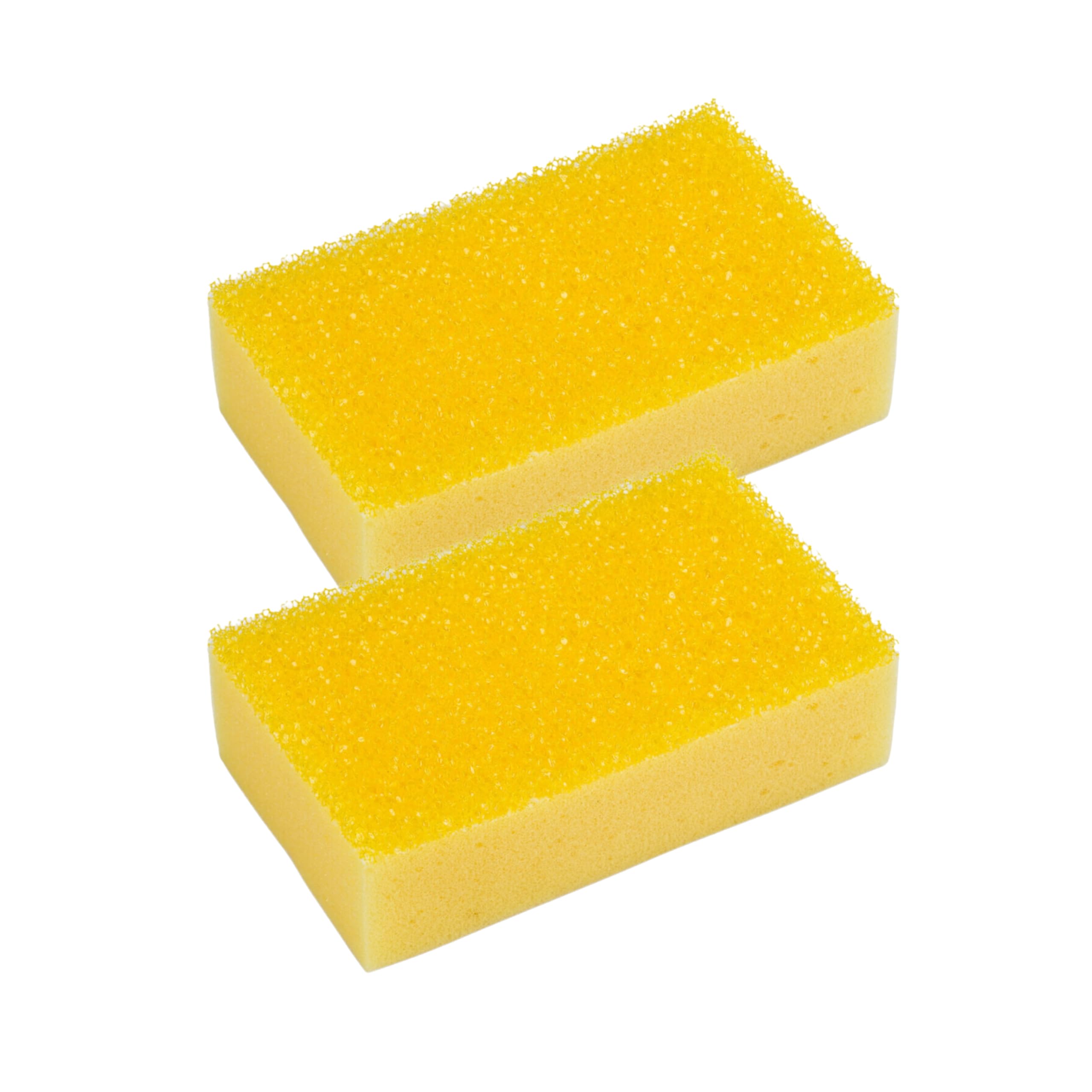Tek Automotive Yellow Bug Shifter Sponge Twin Pack – Non Scratch Soft Sponge With 5Mm Abrasive Layer, Ideal For Removing Bird Droppings & Insects, Soft & Durable Cleaning Sponge For Cars