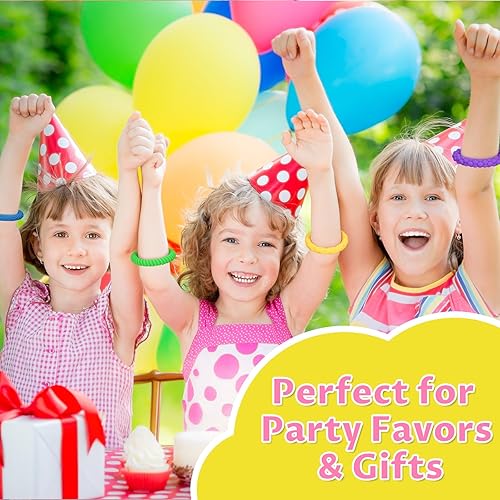 Miniatura 14 de Paquete de 5 pulseras elásticas de silicona de colores macarrón, juguetes para la ansiedad para niños, diseño texturizado, juguetes sensoriales