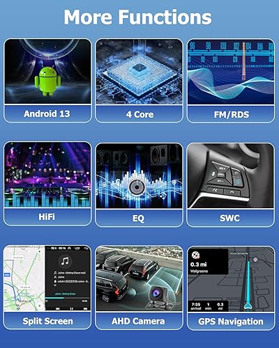 Miniatura 5 de Estéreo de coche Android 13 para Nissan Altima 2008-2012 Radio con Apple Carplay inalámbrico Android Auto Mirror Link, pantalla táctil de 9