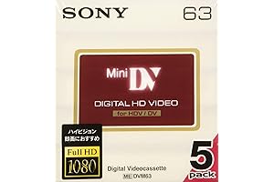 Sony DVM63 HD DVC Mini Tape: Preserve Your Memories with Digital Precision