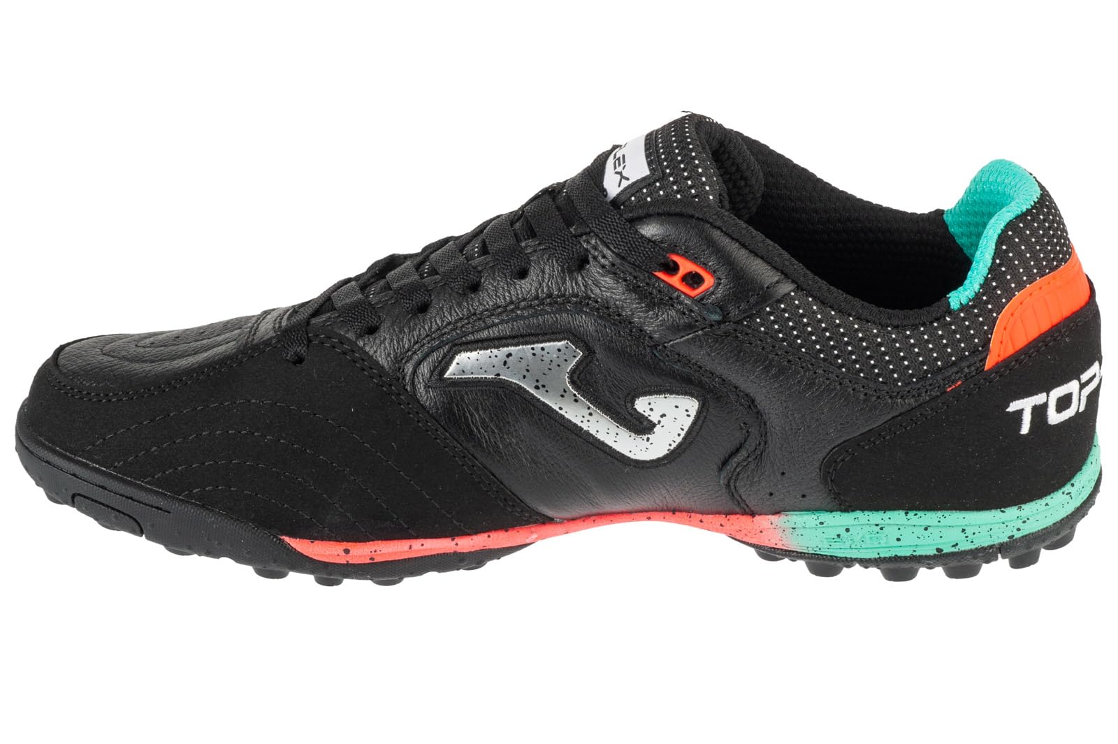 Joma Top Flex Turf, Futsal Shoe Uomo, 47 Eu, Nero, 47 Eu-image