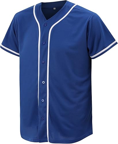 Miniatura 2 de Camiseta de béisbol para hombres y mujeres, camisas de béisbol para camisa con botones personalizados, uniformes deportivos hipster hip hop