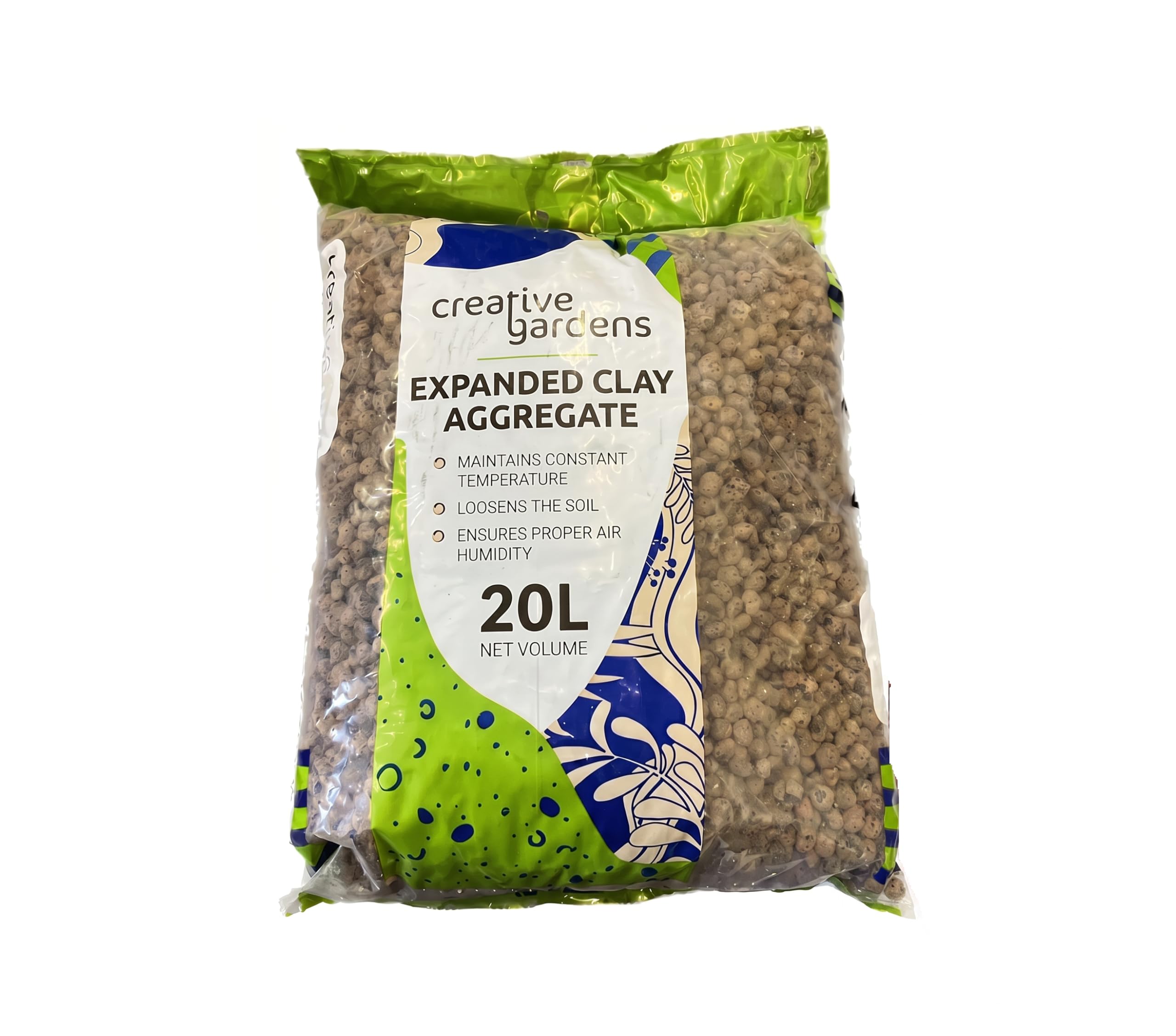 20L GT Prospect Home & Garden Expanded Clay Pebbles, 8-16 mm, Lightweight Aggregate for Hydroponic Plants, Orchids