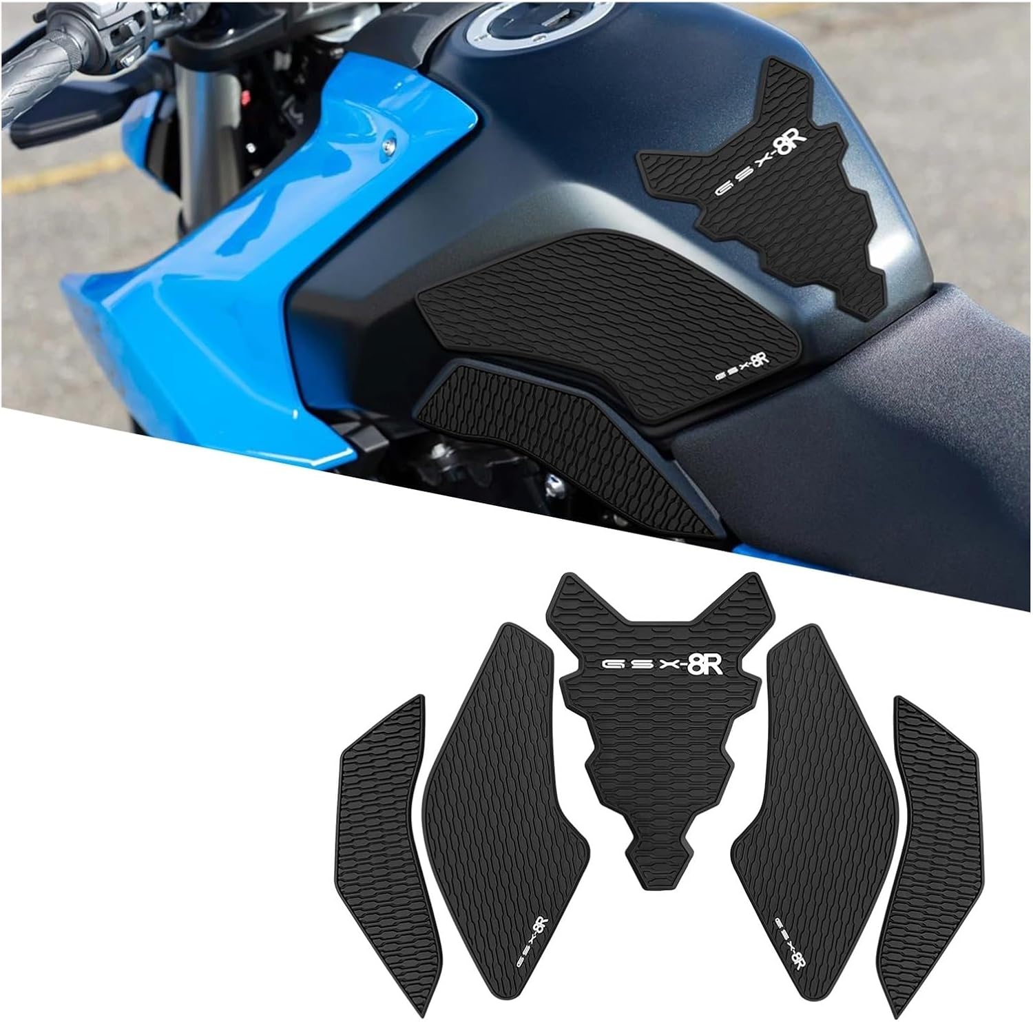 Tank Traction Pad Motorcycle Tank Traction Pad Anti Slip Sticker Gas Protector for GSX8R GSX-8R 2023 2024