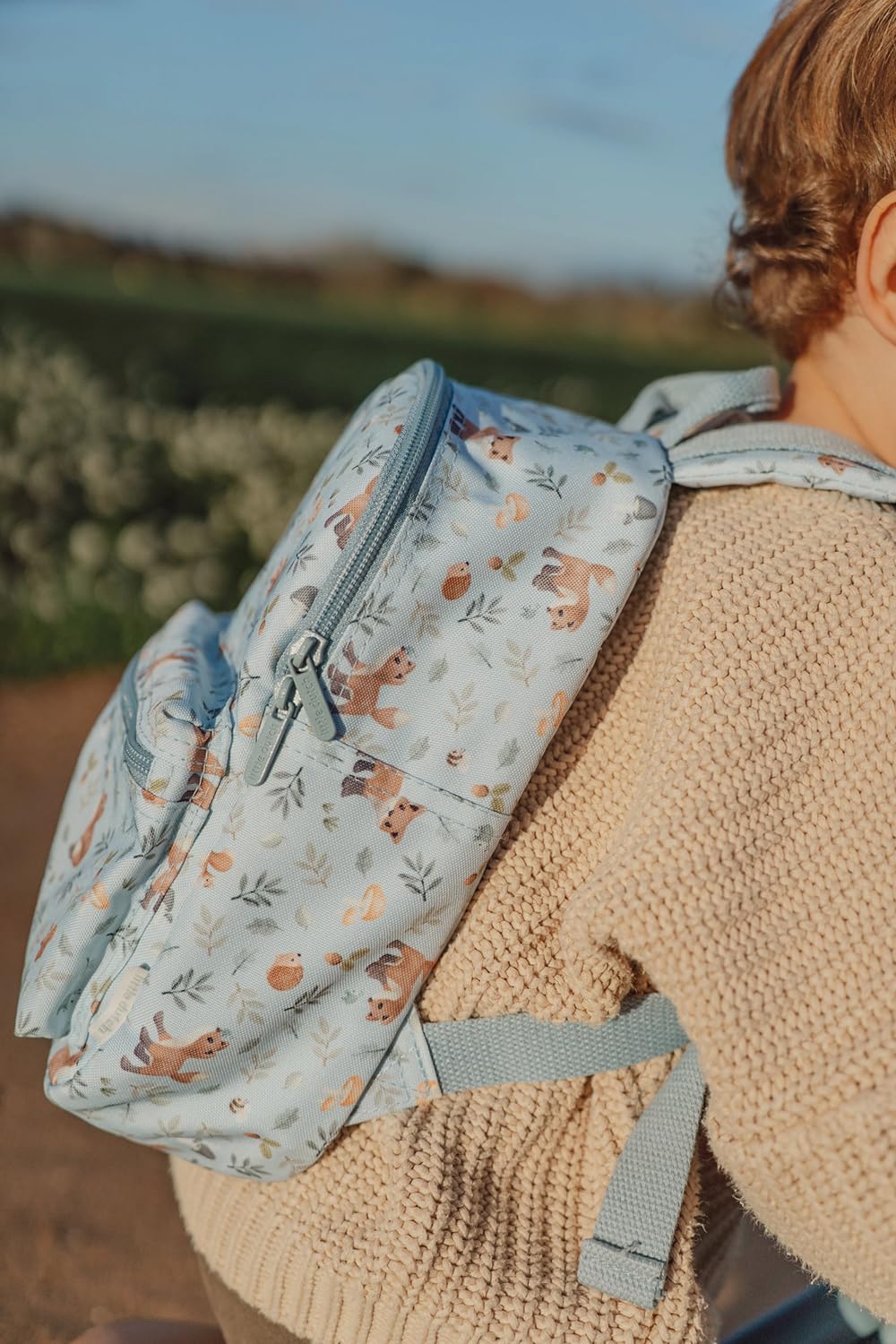 Little Dutch Mochila mochila infantil para niños guardería con correa de pecho azul, S