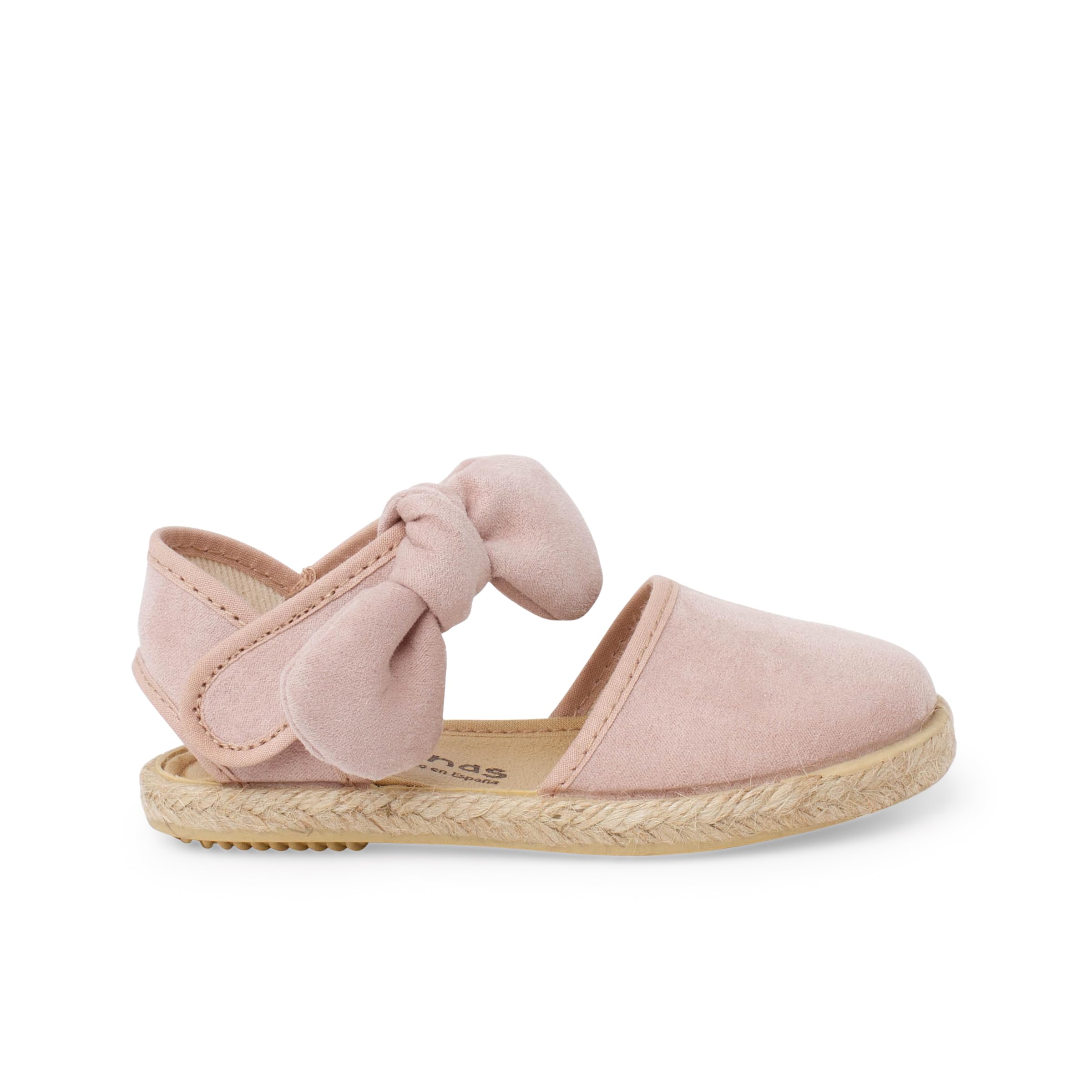 Pisamonas Espadrillas Bambina Fiocco Effetto Camoscio