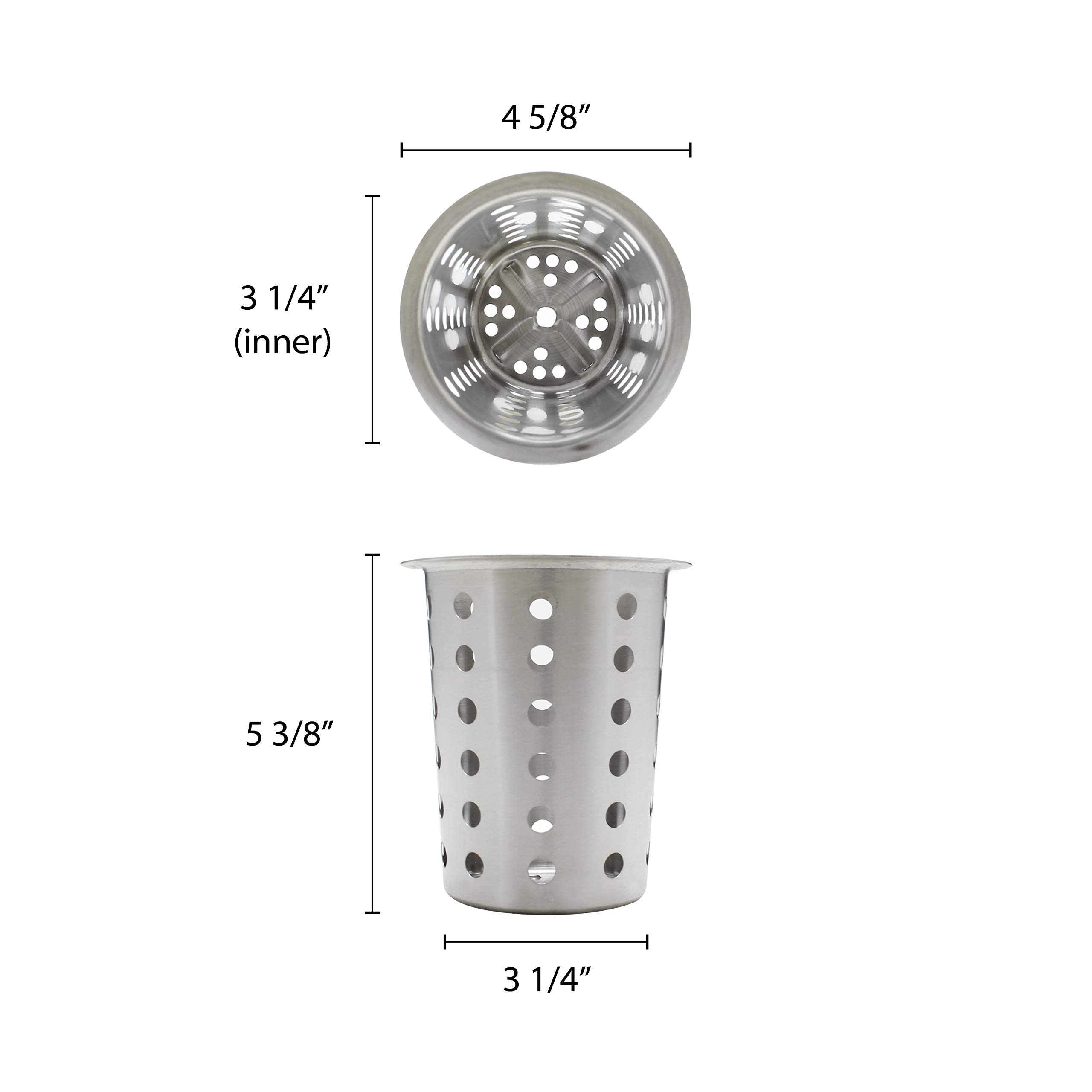 Thunder Group Perforated Flatware Cylinder, Stainless Steel