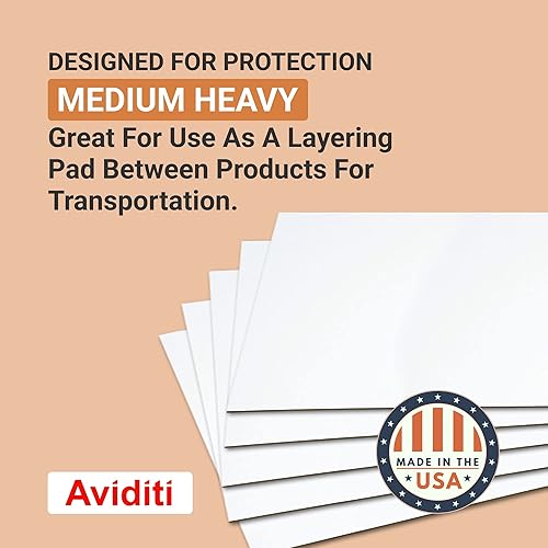 Miniatura 3 de Hojas de cartón corrugado 36 x 24 pulgadas color blanco para embalar enviar por correo y proteger productos de daños en la carretilla elevadora 5