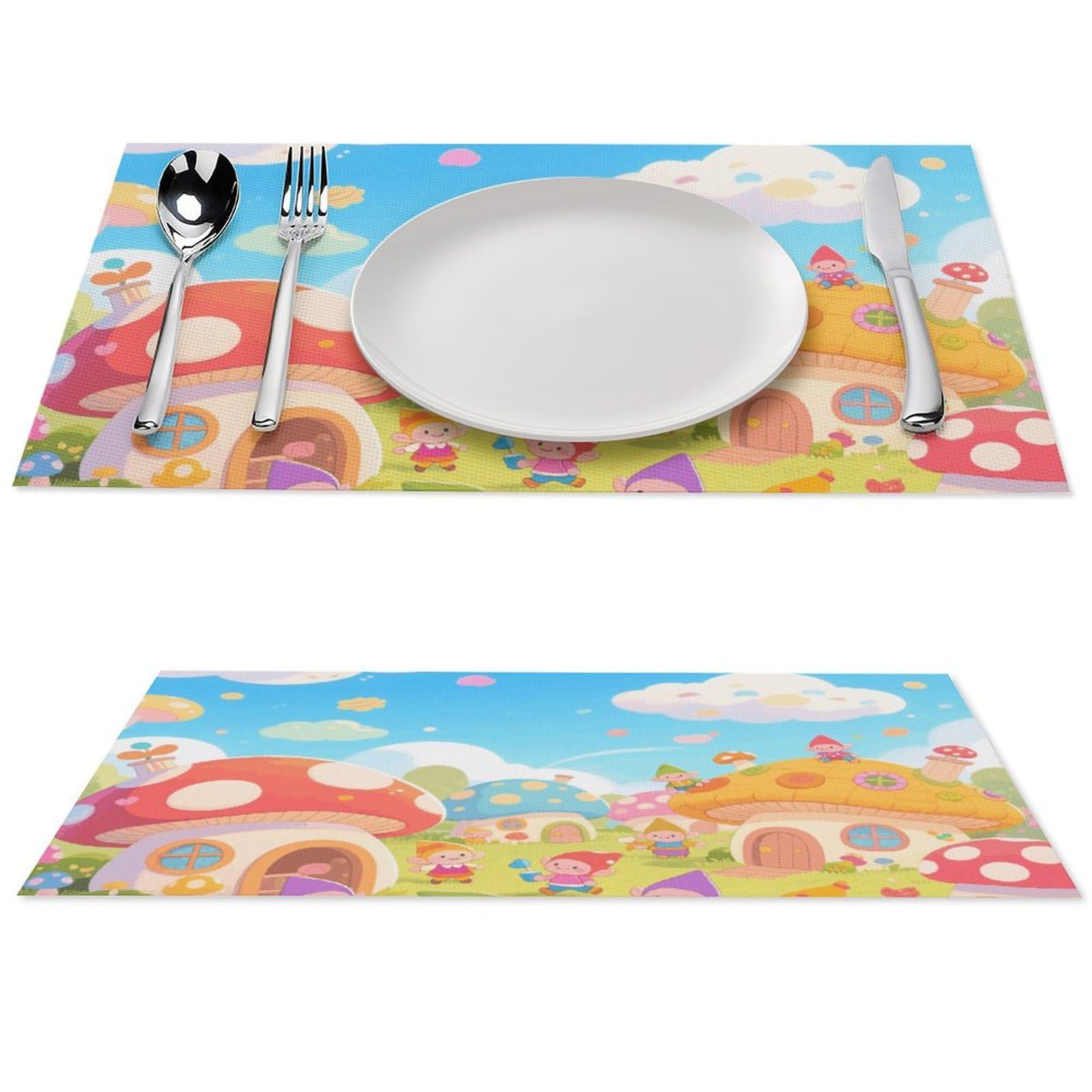 Sets de table antidérapants lavables et résistants à la chaleur lot de 4 PVC