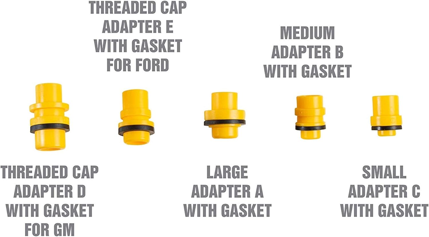 OEMTOOLS 87009 No-Spill Coolant Funnel Kit, Near Universal Fitment, Translucent, 15 Piece Set, Cooling System Funnel Allows Access To Hard-To-Reach Radiators : Automotive