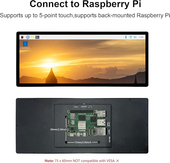 Monitor Táctil Extensor 12.3 FHD IPS miniatura 5