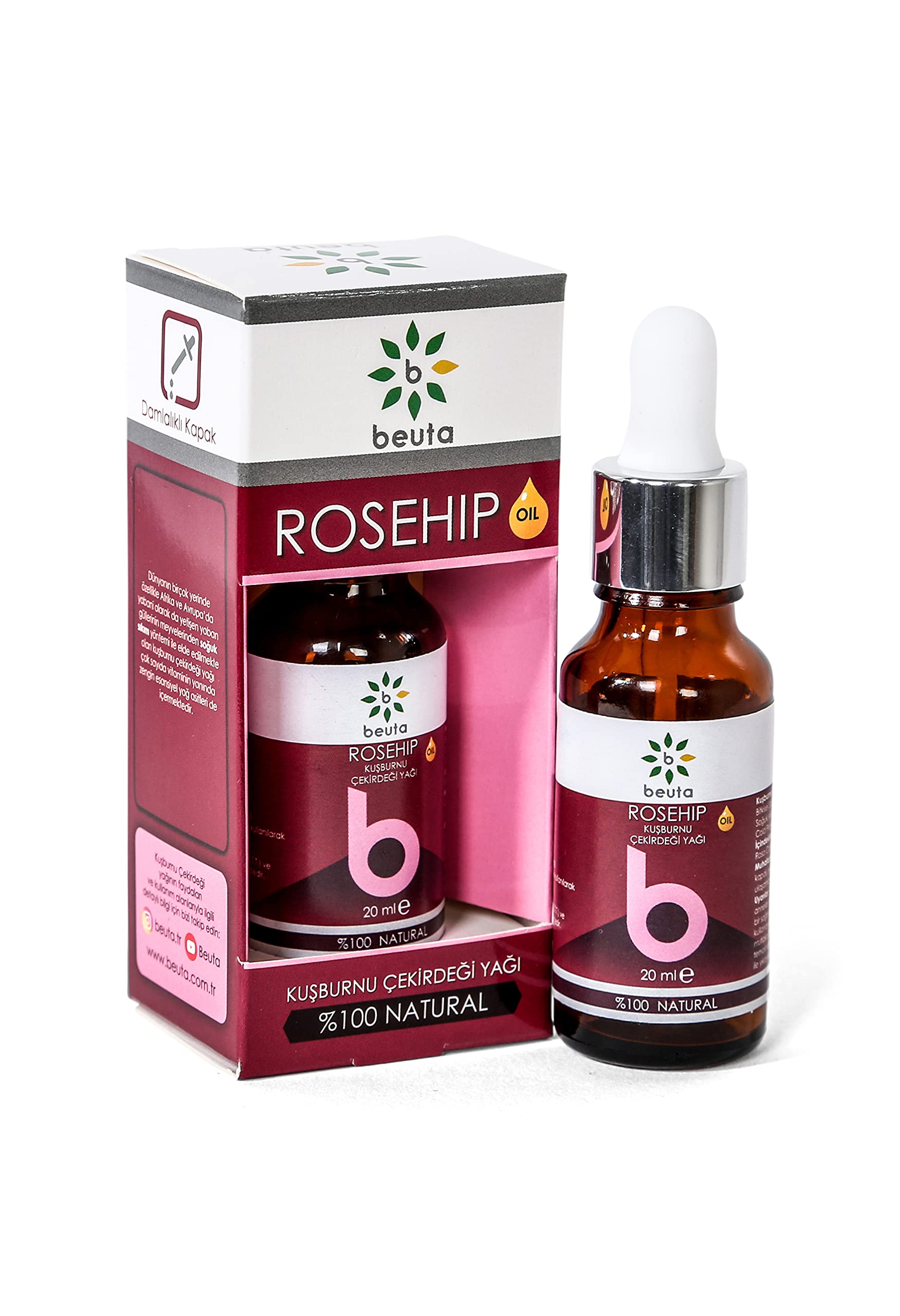 Beuta Kuşburnu Yağı% 100 Doğal 20 ml