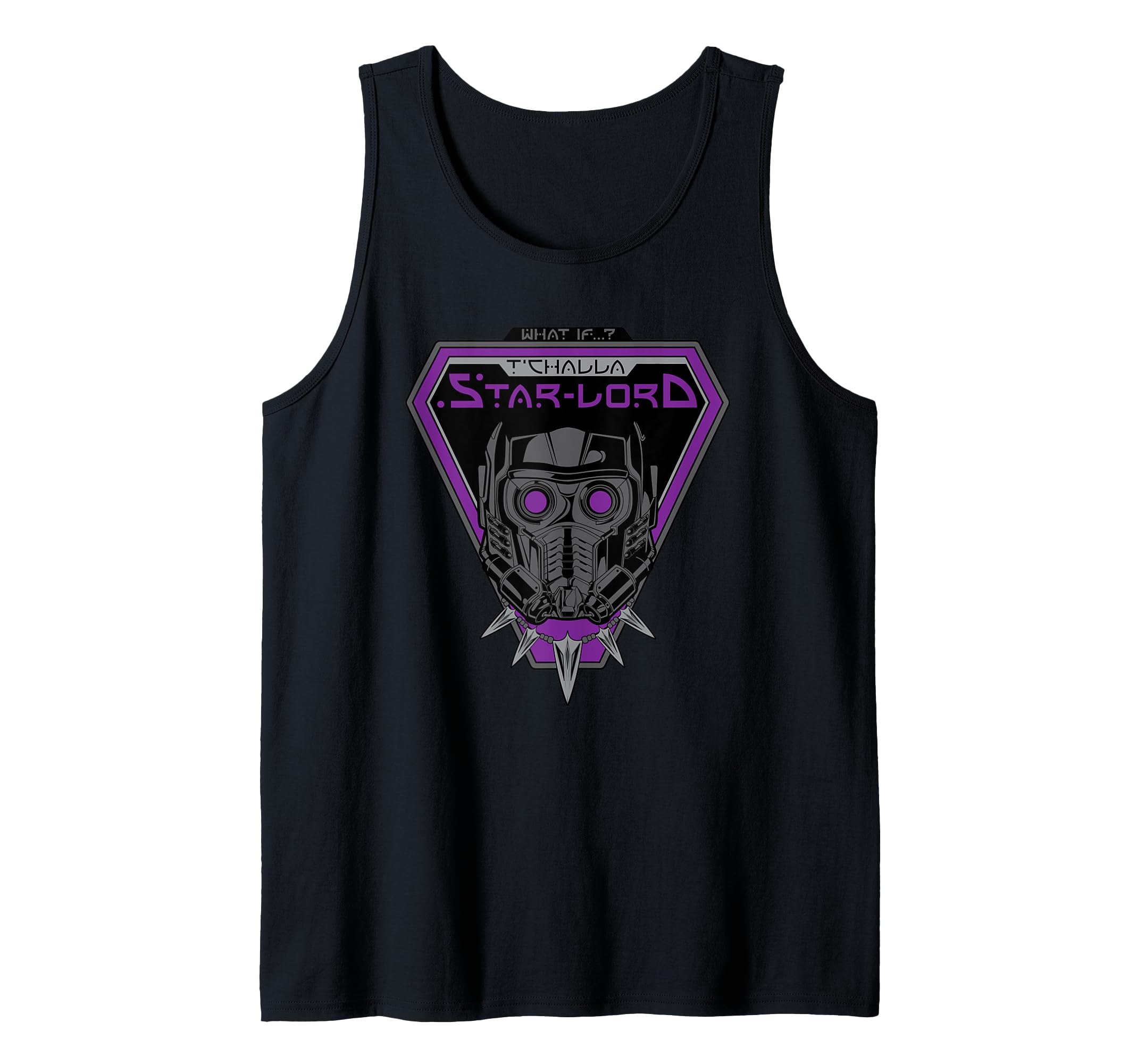 Camiseta de tirantes T Challa Star-Lord Marvel What If para hombre con diseño de casco galáctico 2