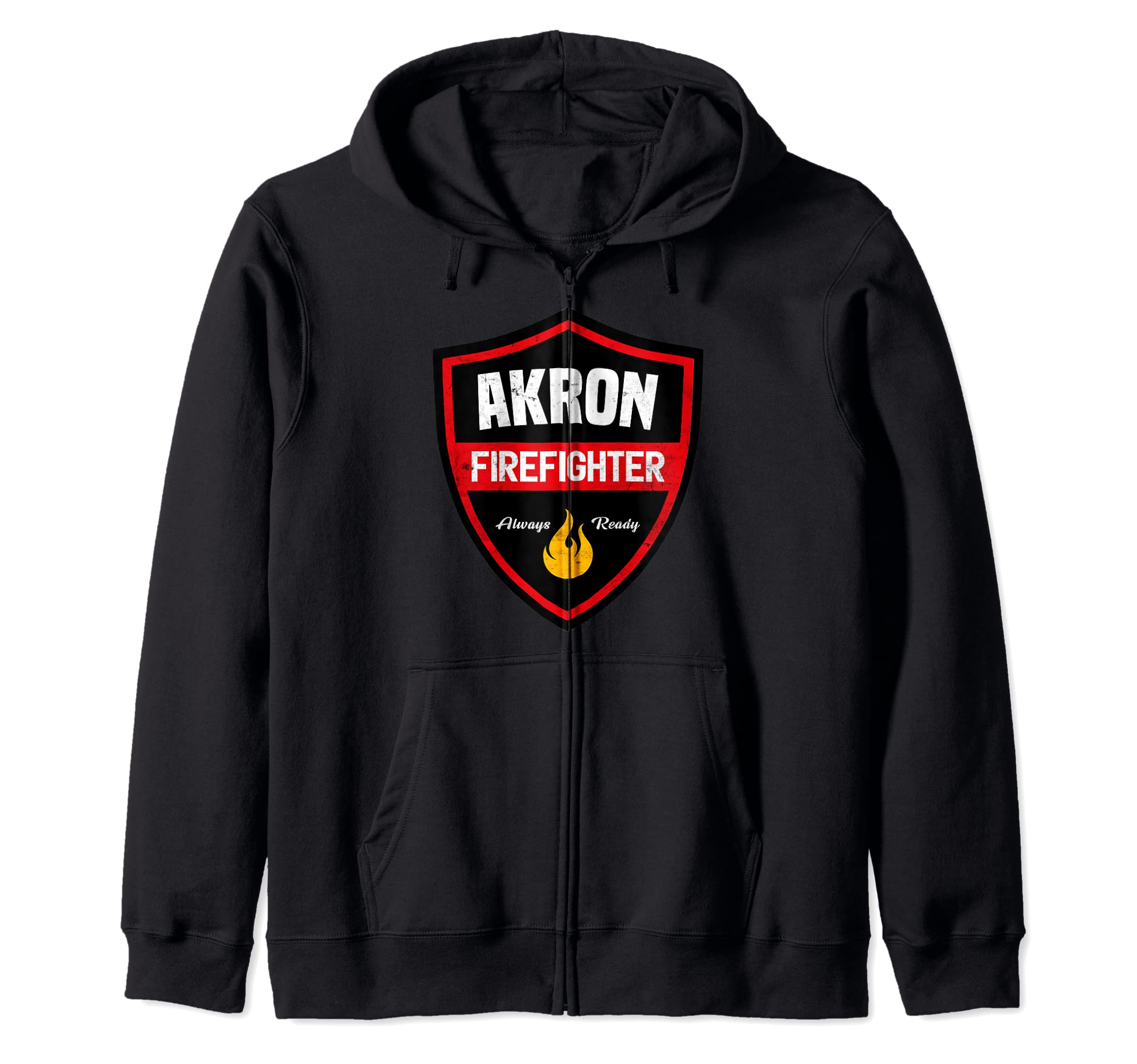 Akron Firefighter Zip Hoodie