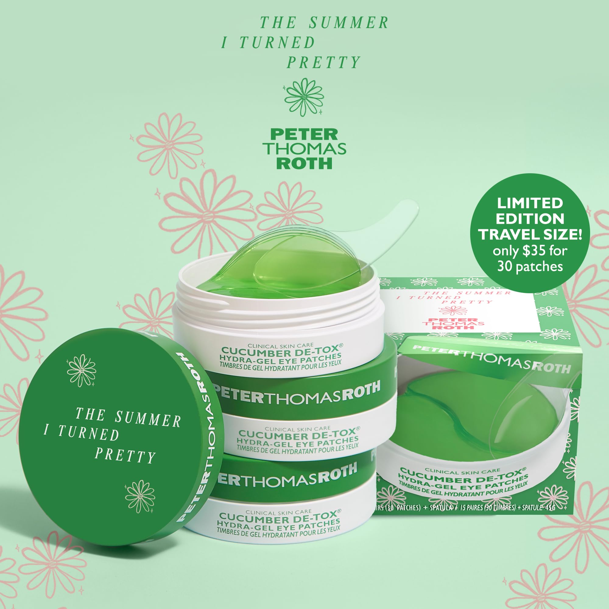 Peter Thomas Roth | The Summer I Turned Pretty x Peter Thomas Roth Travel-Size Cucumber De-Tox Hydra-Gel Eye Patches