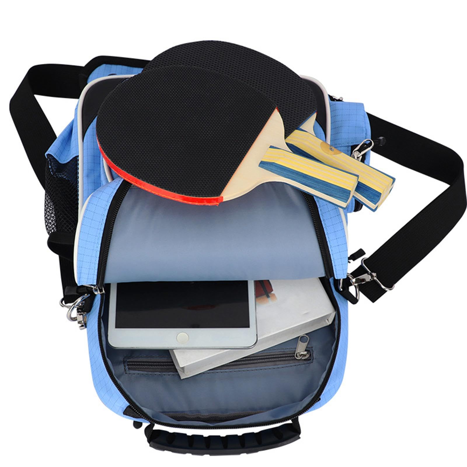 Borsa da Pong, Borsa Multifunzionale per Riporre La Racchetta, Borsa a Tracolla Impermeabile E Portatile con Tracolla Rimovibile, Adatta a Donne