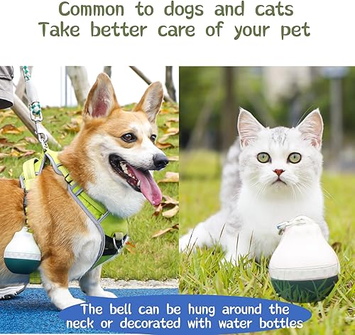 Miniatura 4 de Botella de agua de viaje para perros, tazón desmontable a prueba de fugas, portátil, cuerpo de botella de silicona, plegable y adecuado para