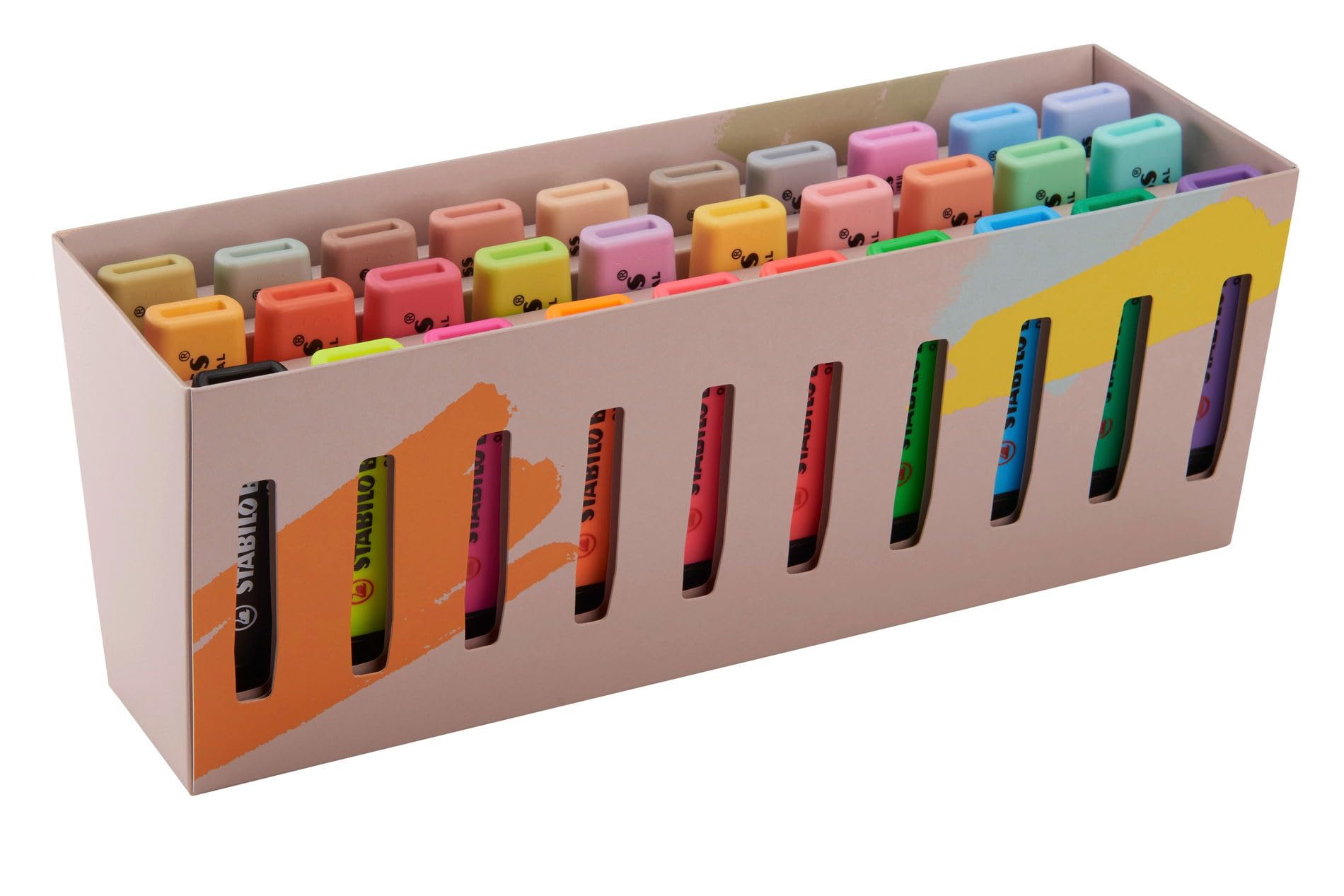 STABILO BOSS ORIGINAL - Highlighter - Deskset of 30 - with 9 Neon Colours, 14 Pastel Colours, 6 NatureCOLORS and 1 Black Marker - Image 3